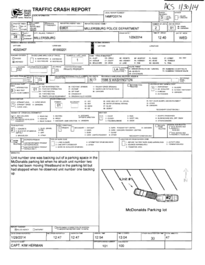 Traffic Crash Report Form