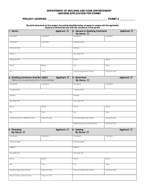 Wisconsin Uniform Application for Permit