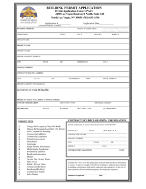 Building Permit Application