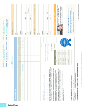 California Chamber of Commerce Order Form