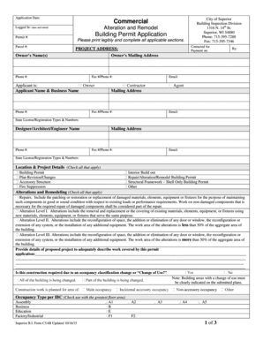 Commercial Building Permit Application