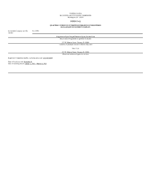 Form N-Q Quarterly Schedule of Portfolio Holdings