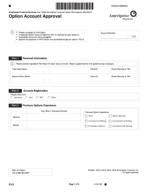 Option Account Approval Form