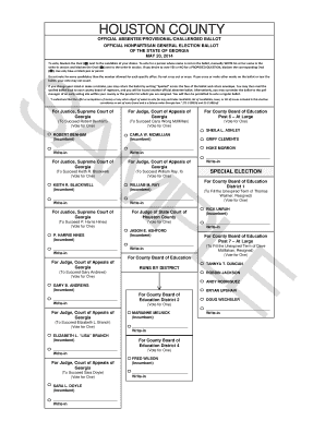 Georgia Absentee Ballot