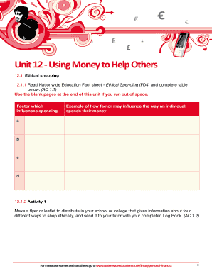 Ethical Spending and Charity Fundraising Log Book