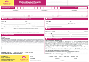 Birla Sun Life Mutual Fund Transaction Form
