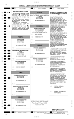 Wyoming Libertarian Primary Ballot
