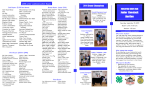 Utah State Fair Junior Livestock Auction Buyer Form