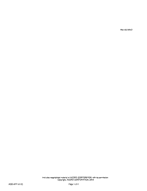 Homeowner Insurance Application Form