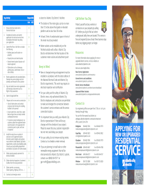 Atlantic City Electric New Service Application
