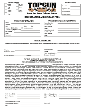 Athlete Medical Information Form