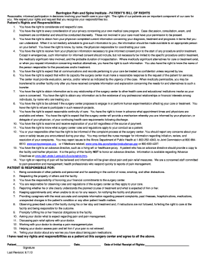 Patient's Bill of Rights