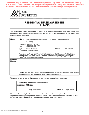Illinois Residential Lease Agreement