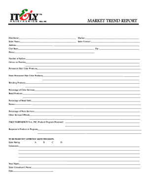 Salon Product Survey Form