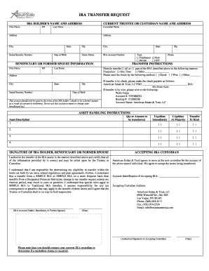 IRA Transfer Request Form