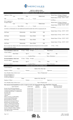 Rental Application Form