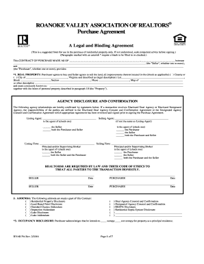 Virginia Residential Purchase Agreement