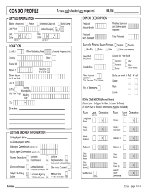 Condo Profile Form