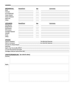 Home Features Addendum