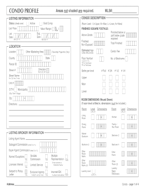 Condo Profile Form