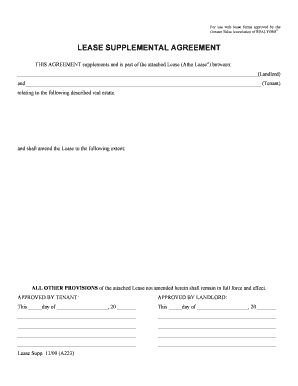 Lease Supplemental Agreement