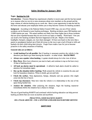 Safety Meeting Agenda Template