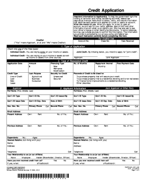 Universal Credit Application Form