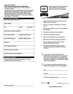 iAB Financial Bank Online Banking Application