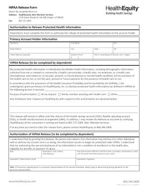 HIPAA Release Form