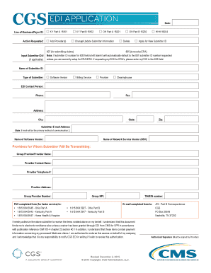 CGS EDI Application Form