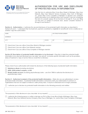 Authorization for Use and Disclosure of Protected Health Information