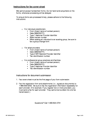 Mental Health Practitioner Change Form