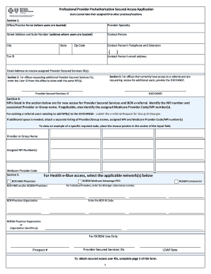 Professional Provider PreAuthorization Secured Access Application
