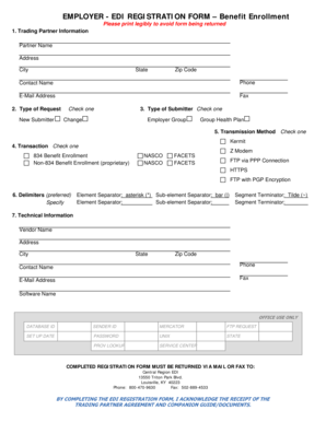 Employer EDI Registration Form