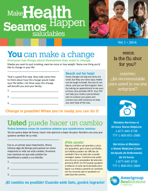 Health Change Form