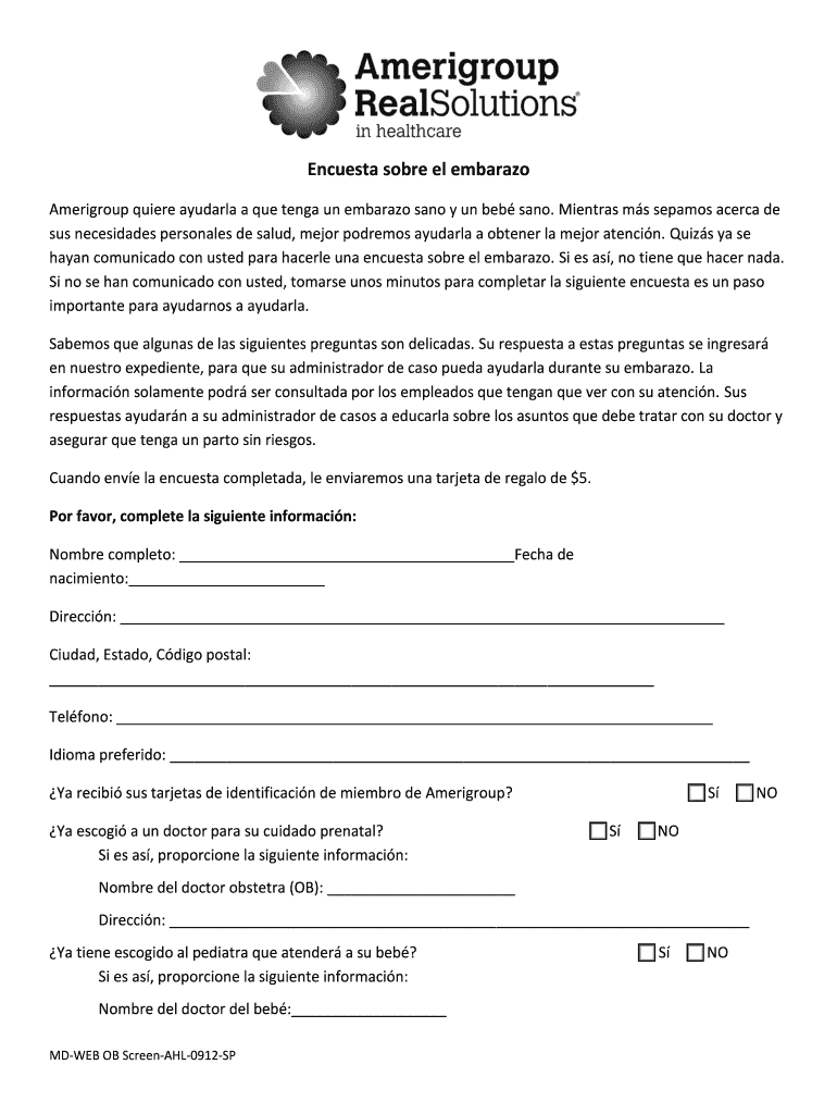 Encuesta sobre el embarazo - myamerigroupcom Vista previa en la página 1