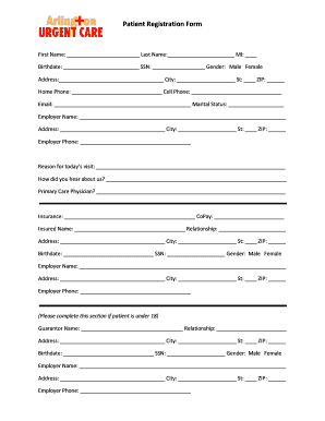 Patient Registration Form