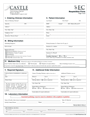 Medical Requisition Form