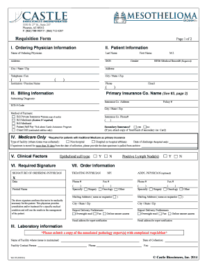 Medical Requisition Form