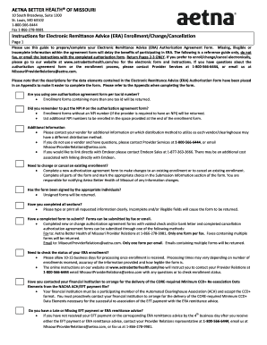 Electronic Remittance Advice Authorization Agreement