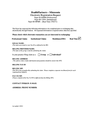 HealthPartners Dental Eligibility Inquiry Registration