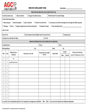 Employee Enrollment Form