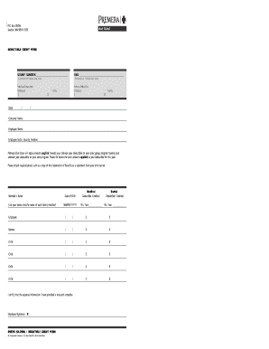 Premera Blue Cross Deductible Credit Form