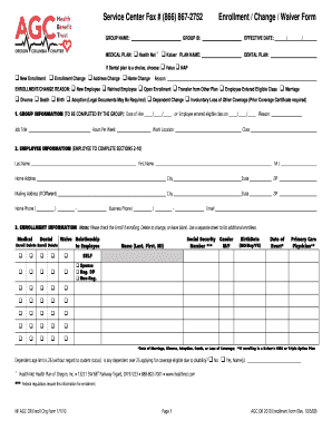Oregon Enrollment Change Waiver Form