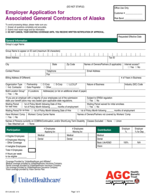 Employer Application for UnitedHealthcare