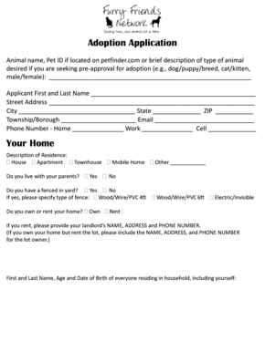 Pet Adoption Application