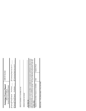Wisconsin Campaign Finance Continuing Report