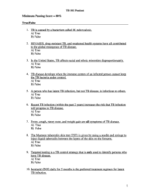 TB 101 Posttest