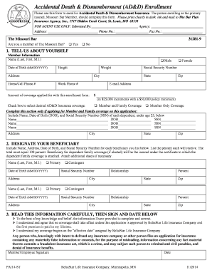 Missouri Bar AD&D Enrollment Form