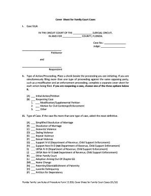 Florida Family Law Rules of Procedure Form 12.928